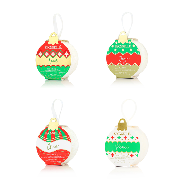 Holiday Ornament Set Multi-Use 4-Pack